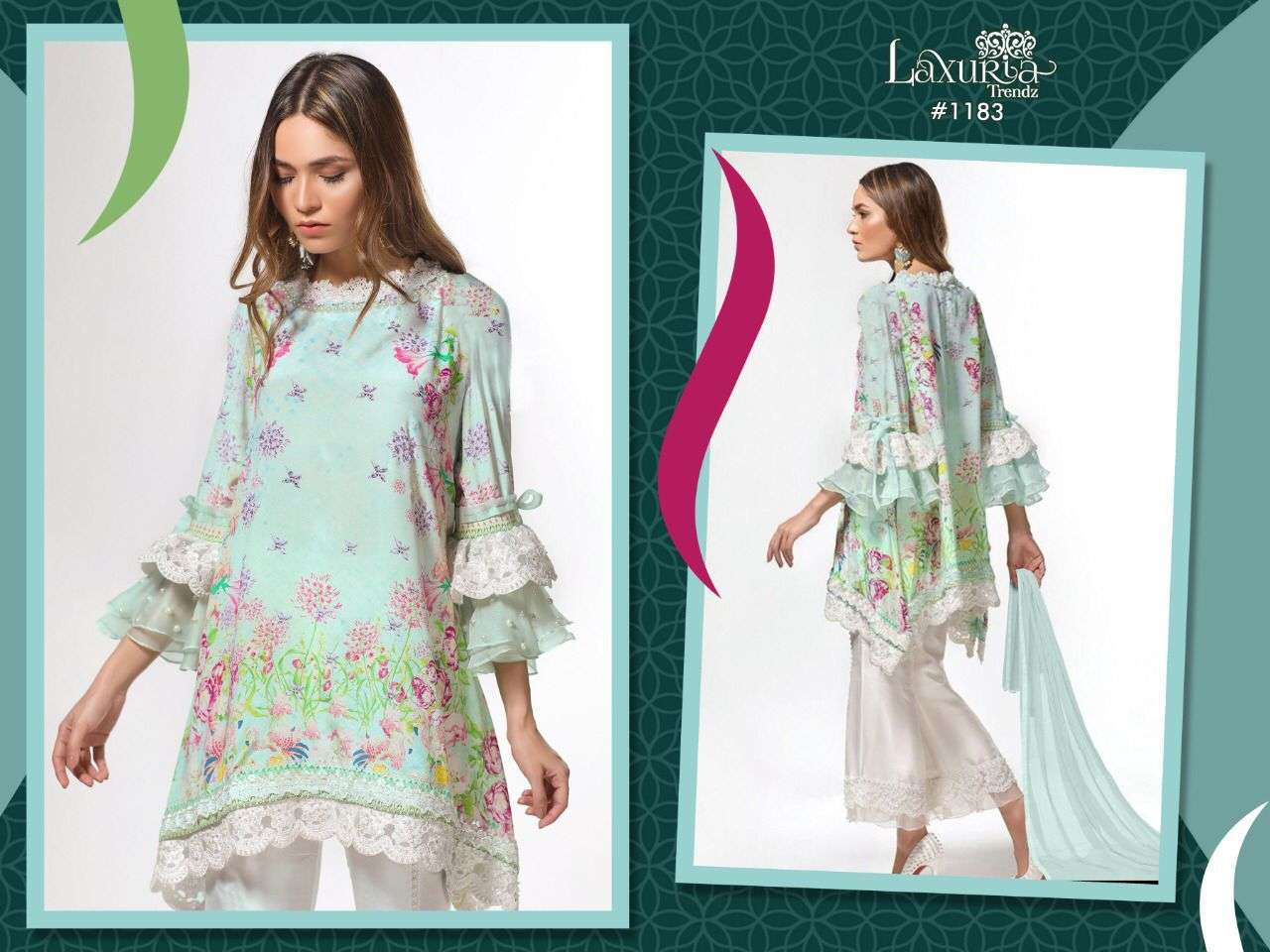 LAXURIA TRENDZ 1183 DESIGNER MUSLIN SUIT 