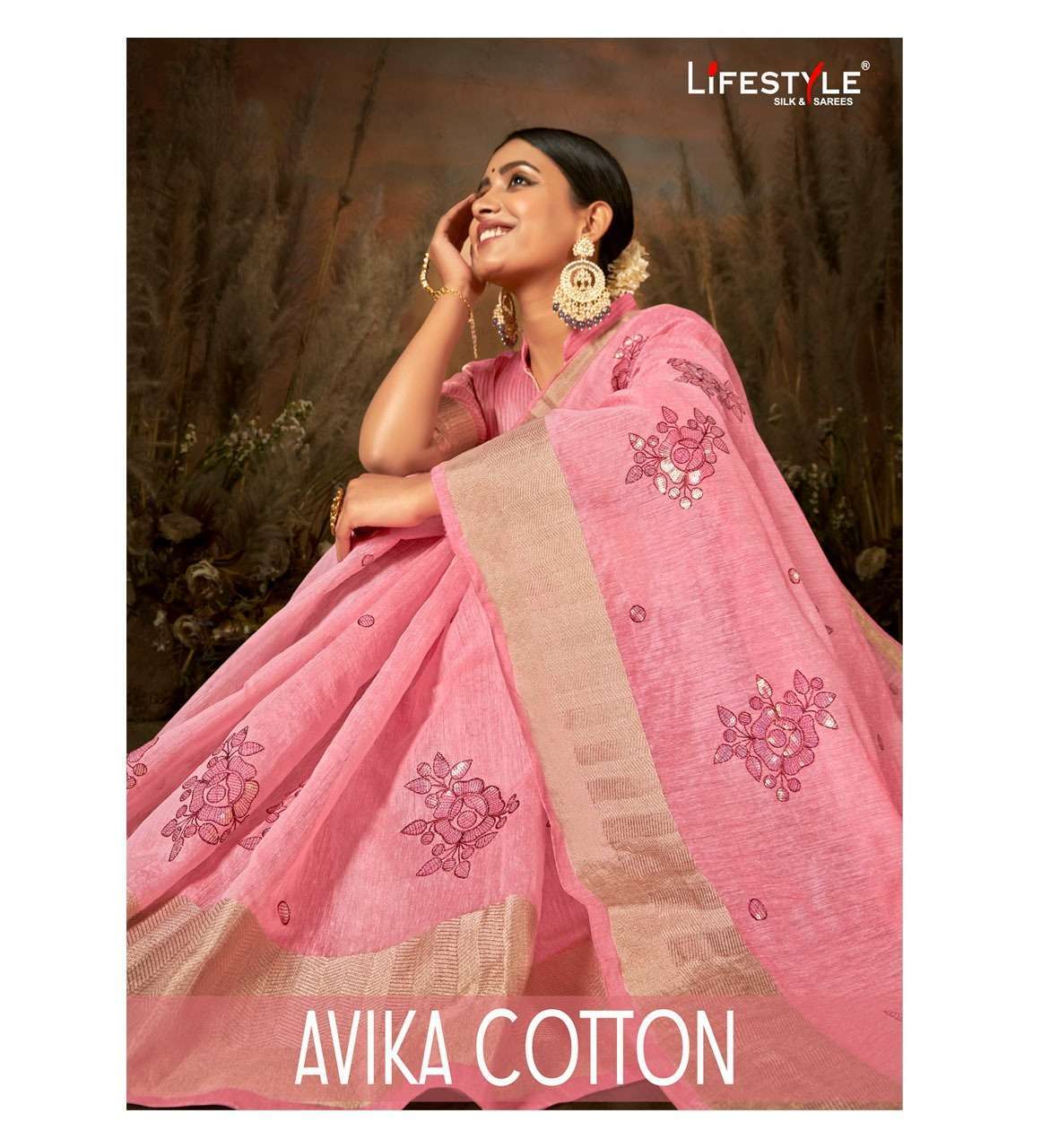 lifestyle avika cotton vol 1 series 80261-80266 cotton saree