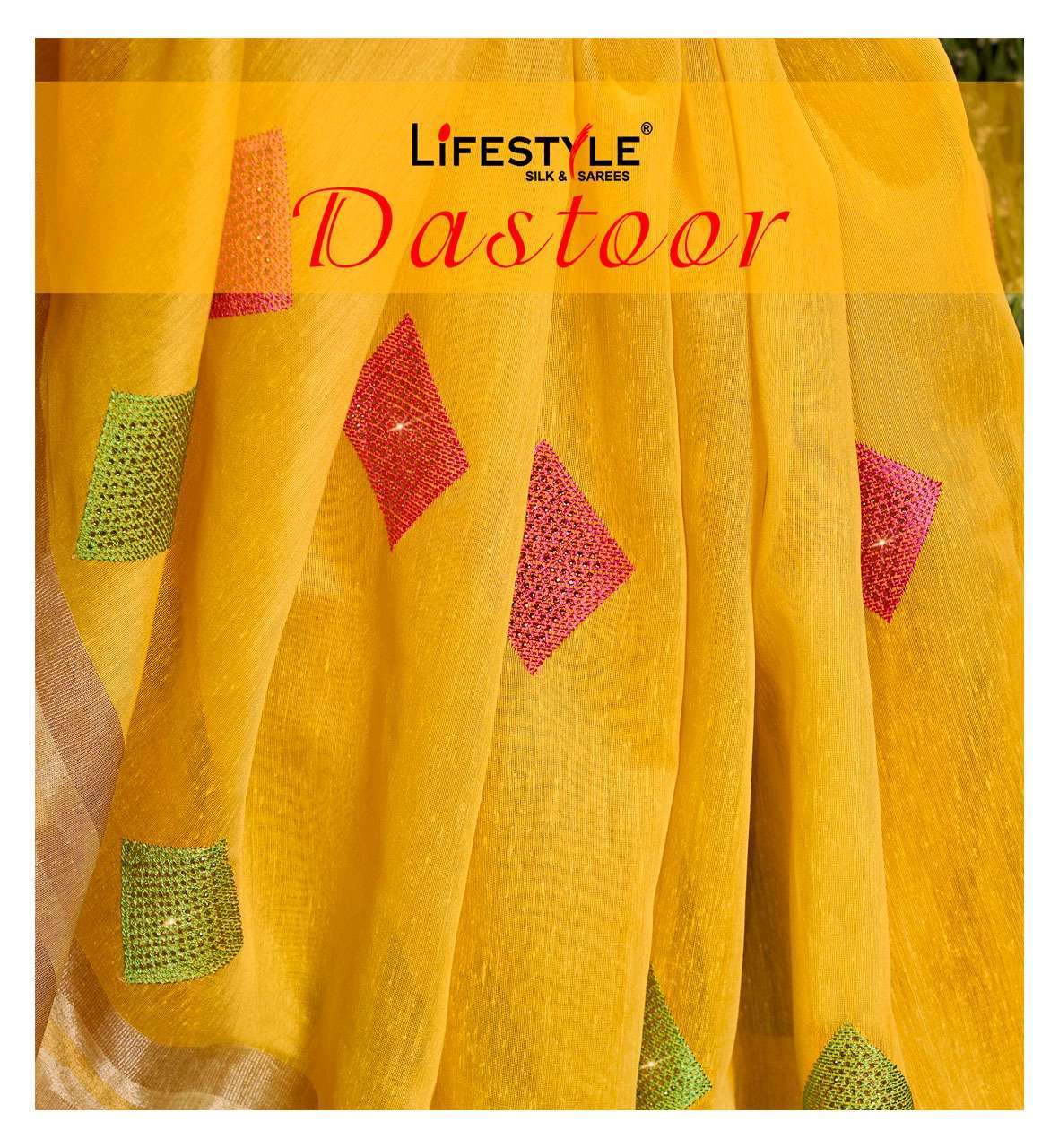 lifestyle dastoor vol 1 series 79721-79726 kadambari silk saree