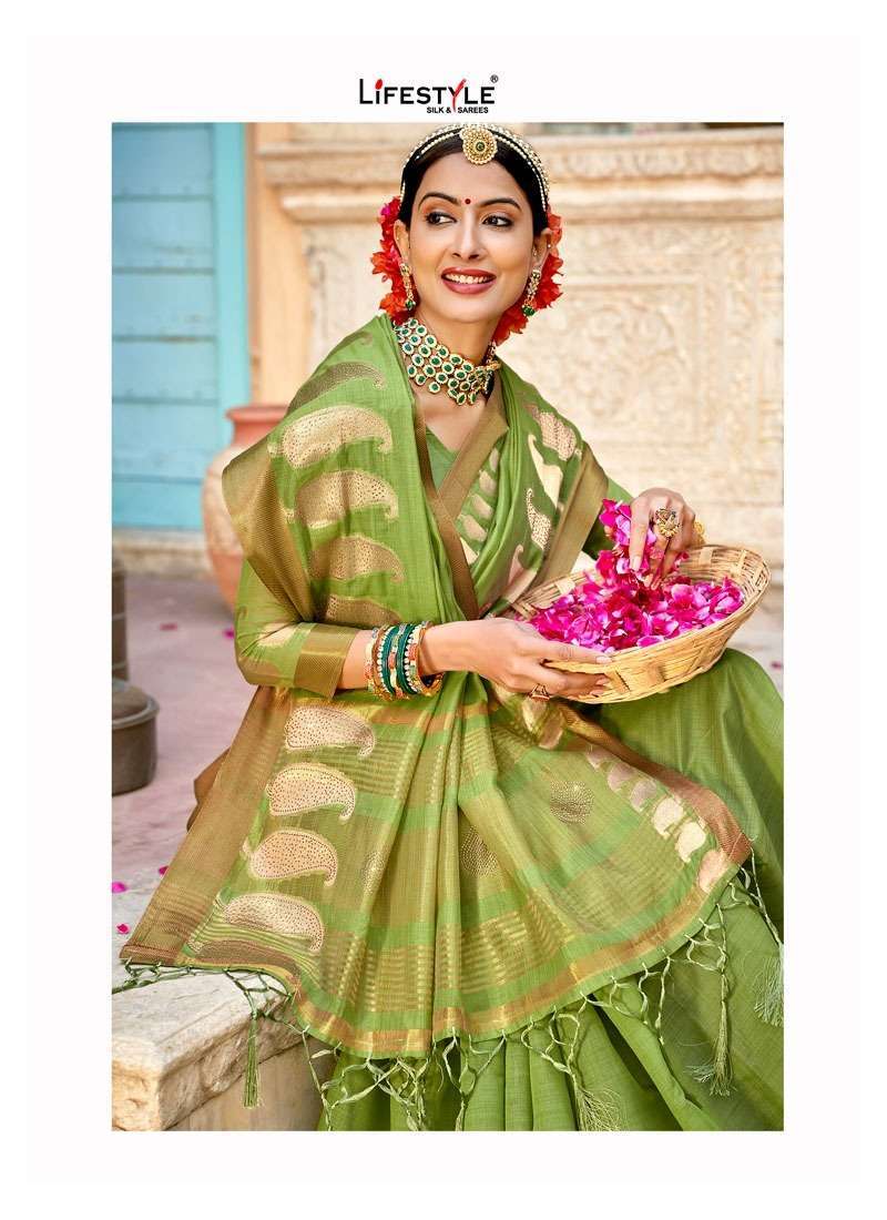  lifestyle jalsa vol 1 series 79901-79906 chanderi silk saree