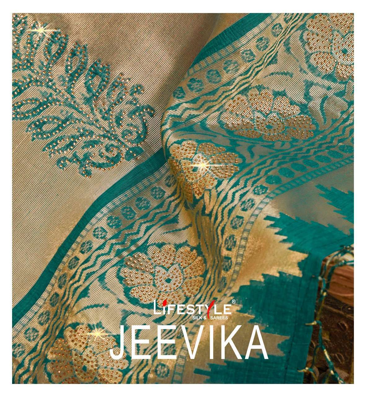 lifestyle jeevika vol 1 series 80481-80486 chanderi silk saree