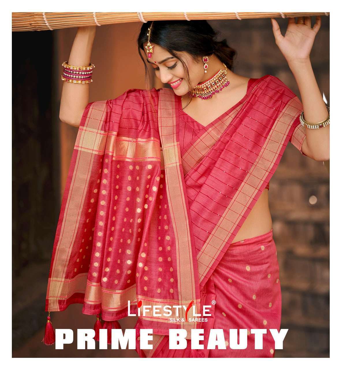 lifestyle prime beauty vol 1 series 79801-798706 chanderi silk saree