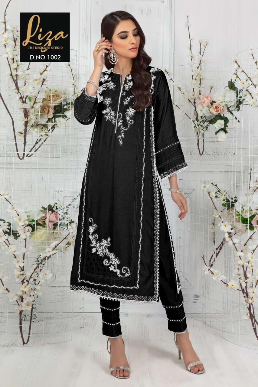 liza d no 1002 Pure Georgette With Inner Santoon kurti