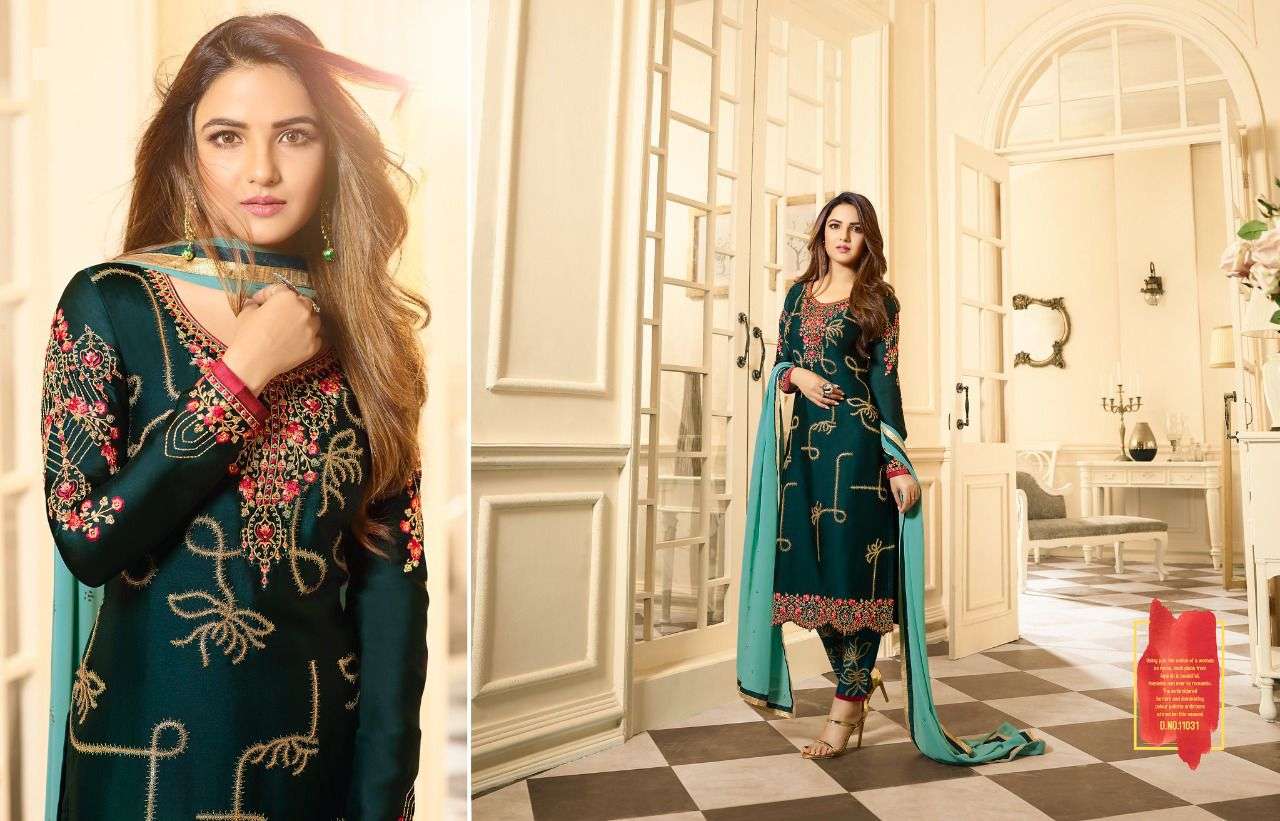 MIRA DESIGNER SATIN GEORGETTE SUIT 