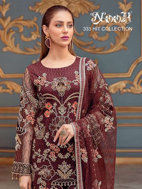 Noor 333 Hit Collection Georgette With Heavy Embroidery suit