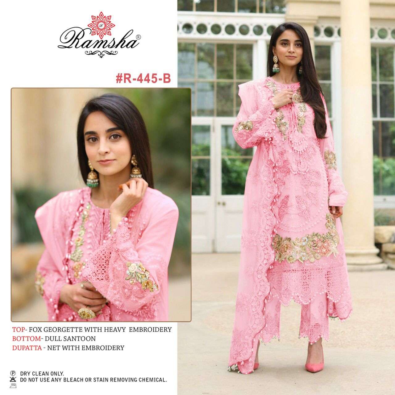 RAMSHA R-445 COLOURS DESIGNER GEORGETTE SUIT 