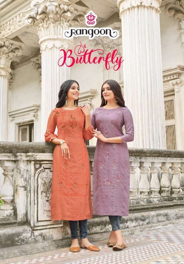 rangoon butterfly series 3471-3476 nylon viscose kurti 