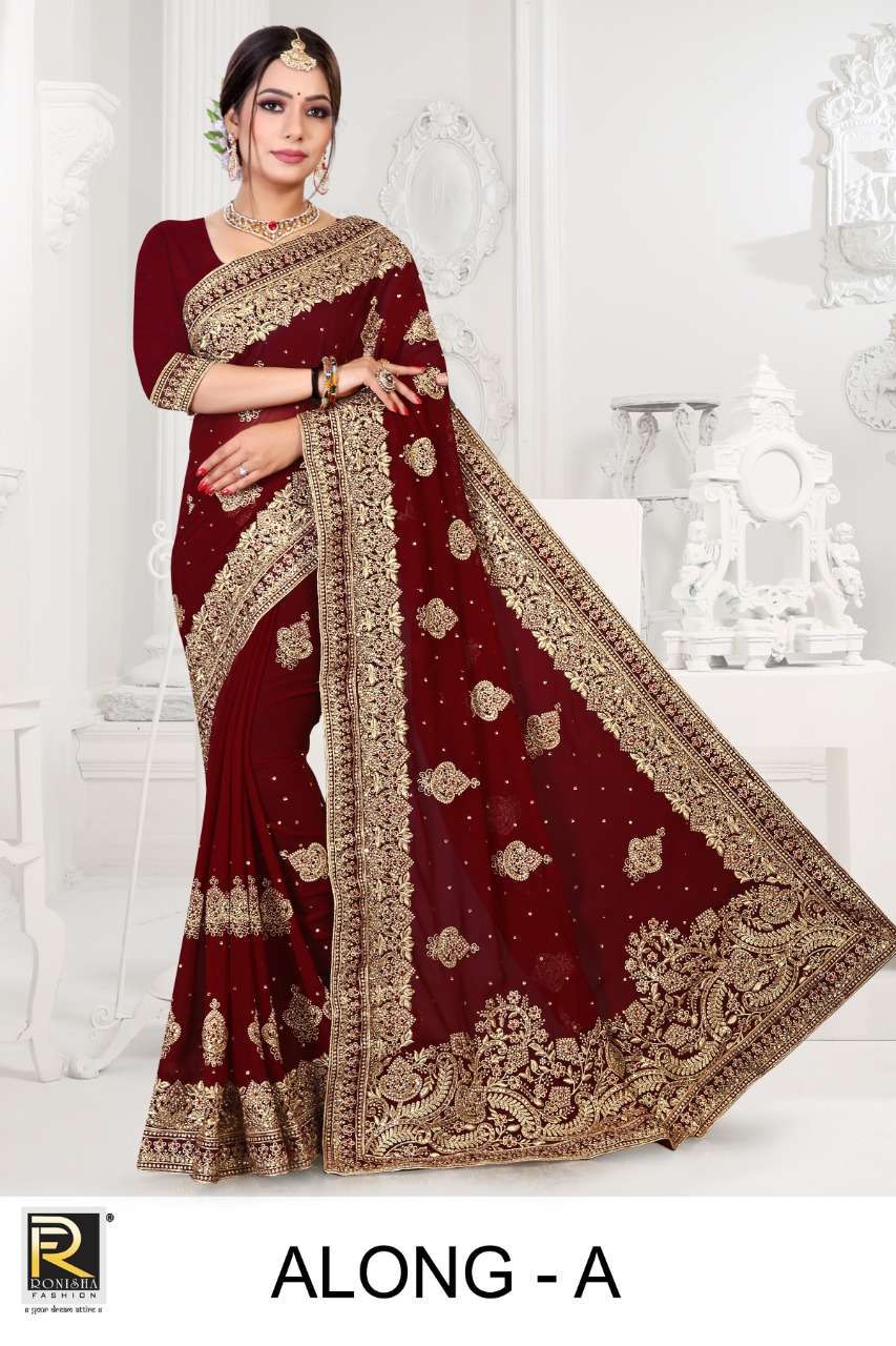 ranjna saree along 60 gm blooming Georgette saree