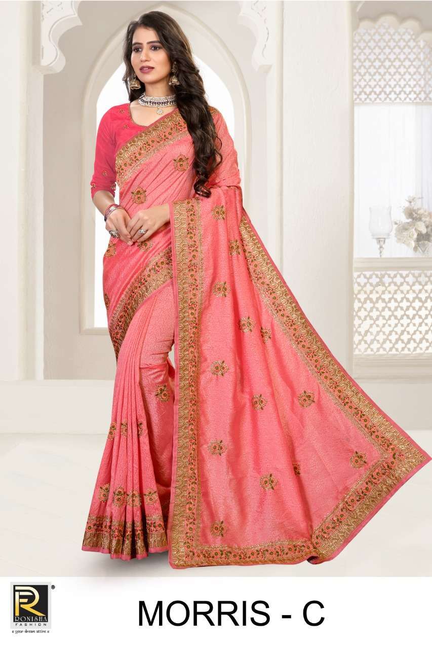 ranjna saree Morris Vichitra silk saree