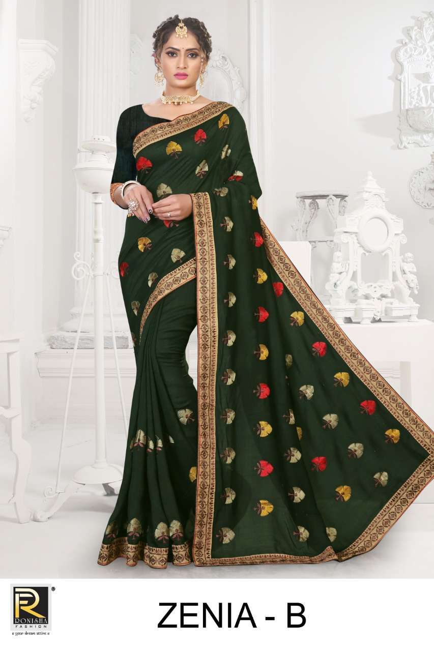 ranjna saree Zenia Vichitra silk saree