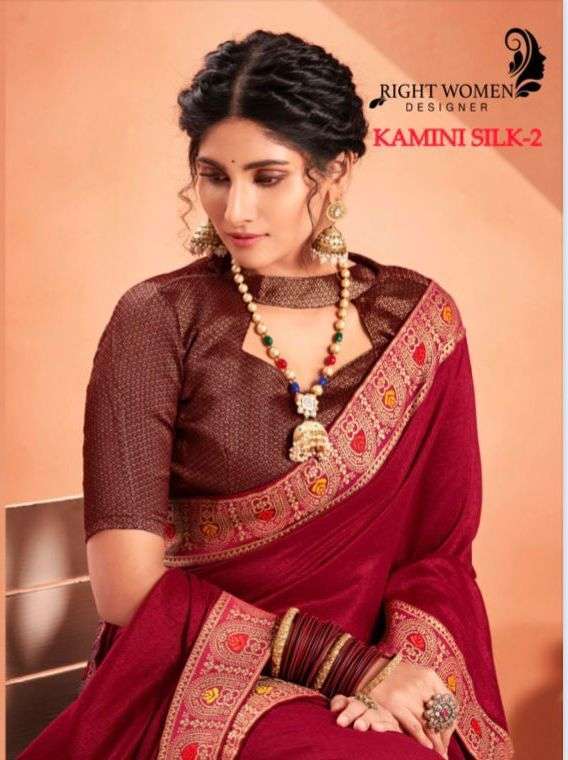 right women kamini silk vol 2 series 10001-10008 fancy saree