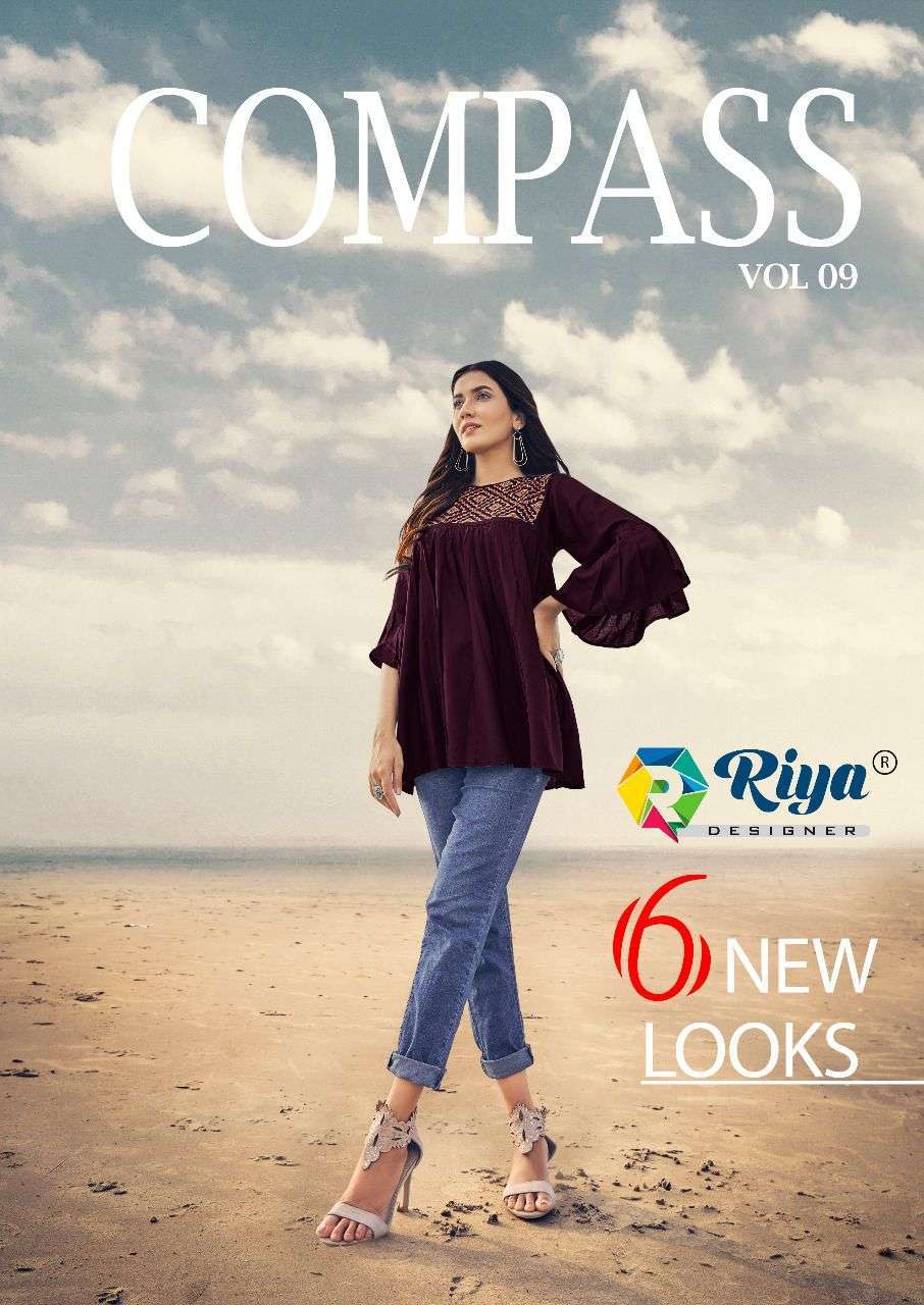 riya compass vol 9 series 9001-9006 Rayon Dyed 14 kg kurti