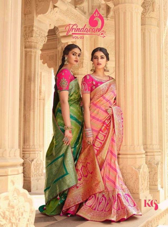 royal vrindavan vol 23 series 10151-10165 silk saree