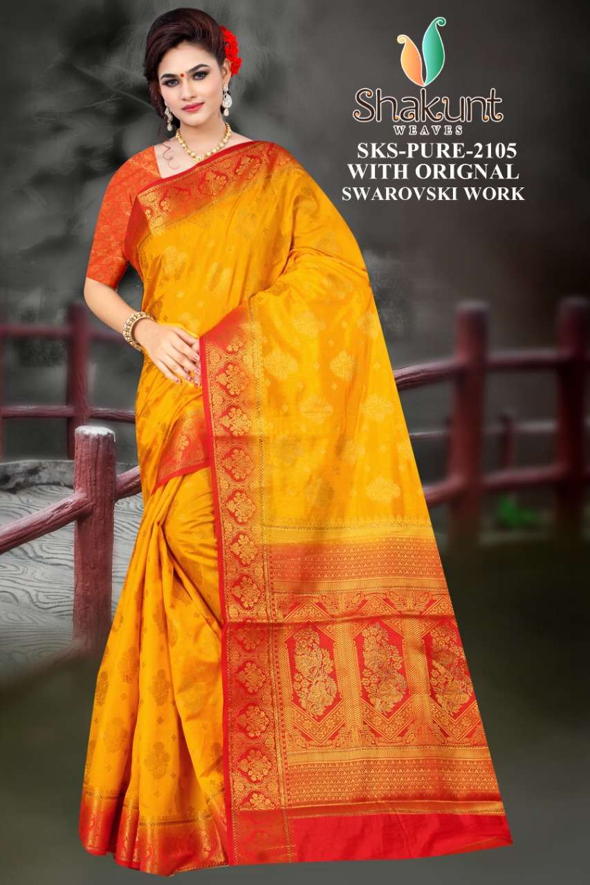 shakunt weaves sks 2105 Pure Art Silk saree