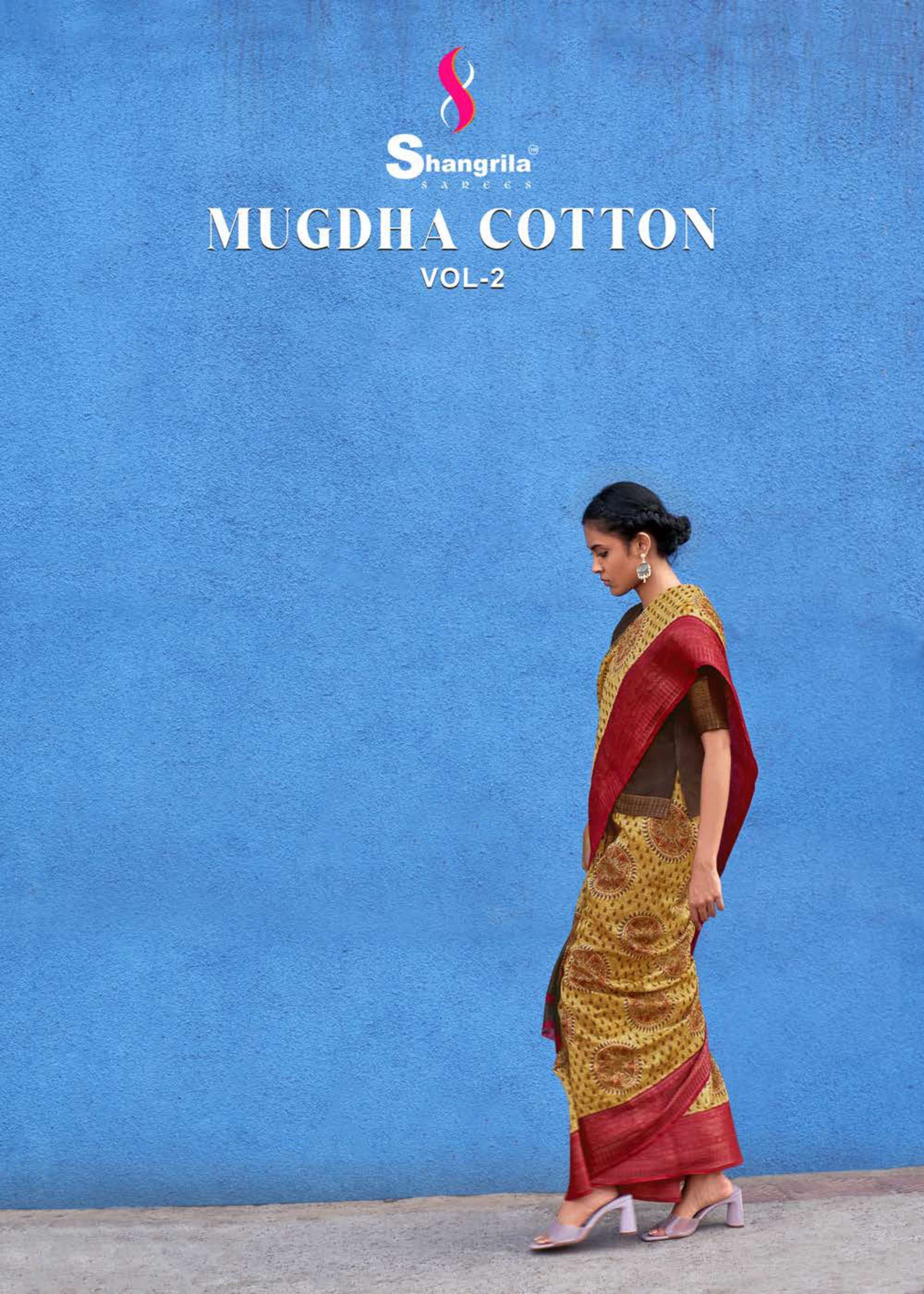 shangrila mugdha cotton vol 2 series 70571-70582 jacquard cotton saree