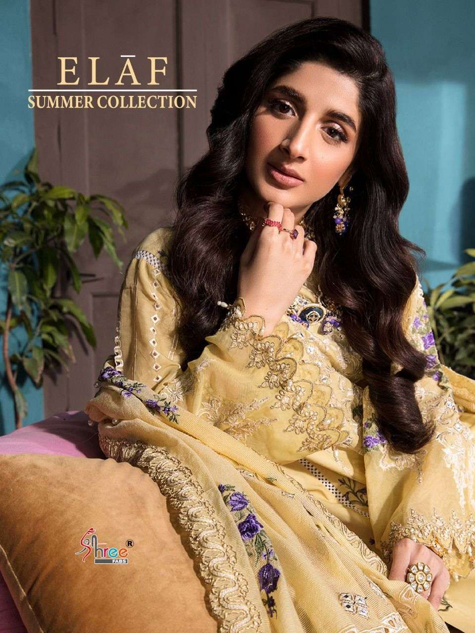 shree fabs elaf summer collection series 2119-2123 cotton suit 