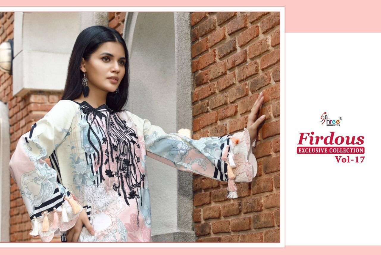 shree fabs firdous exclusive vol 17 series 2097-2103 pure cotton suit