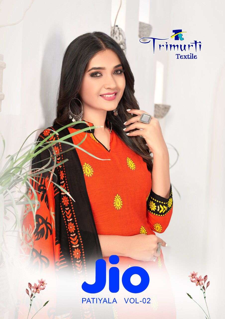 Trimurti Jio Patiyala vol-2 series 2001-2012 pure cotton suit 