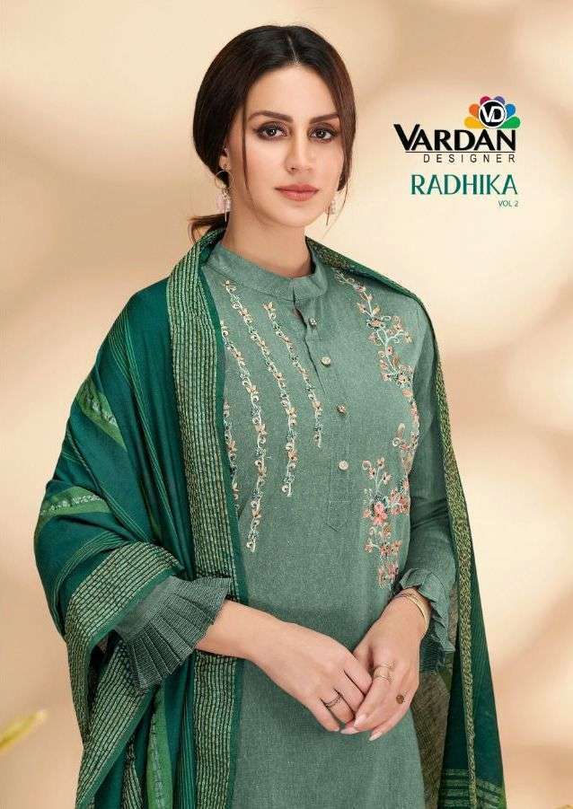 vardan radhika vol 2 series 18011-18013 massert cotton suit 