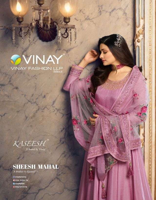 vinay sheesh mahal series 17251-17257 dola silk suit 