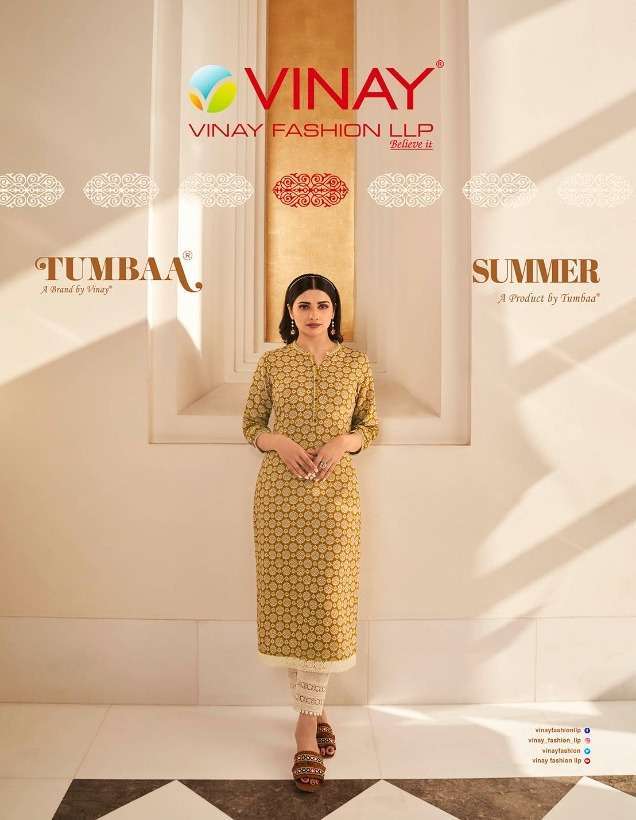 vinay tumbaa summer series 39841-39848 jute cotton kurti