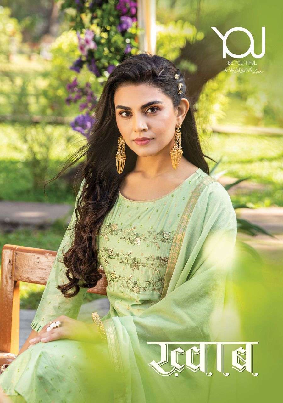 wanna khwab series 101-108 Finest Quality of Heavy Chanderi readymade suit