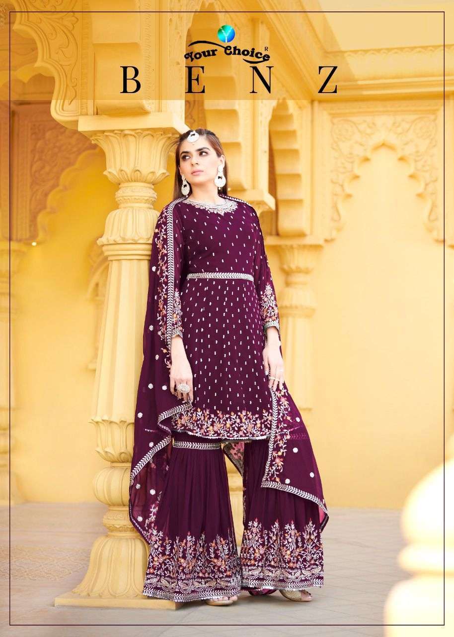your choice benz series 4138-4143 Pure georgette suit