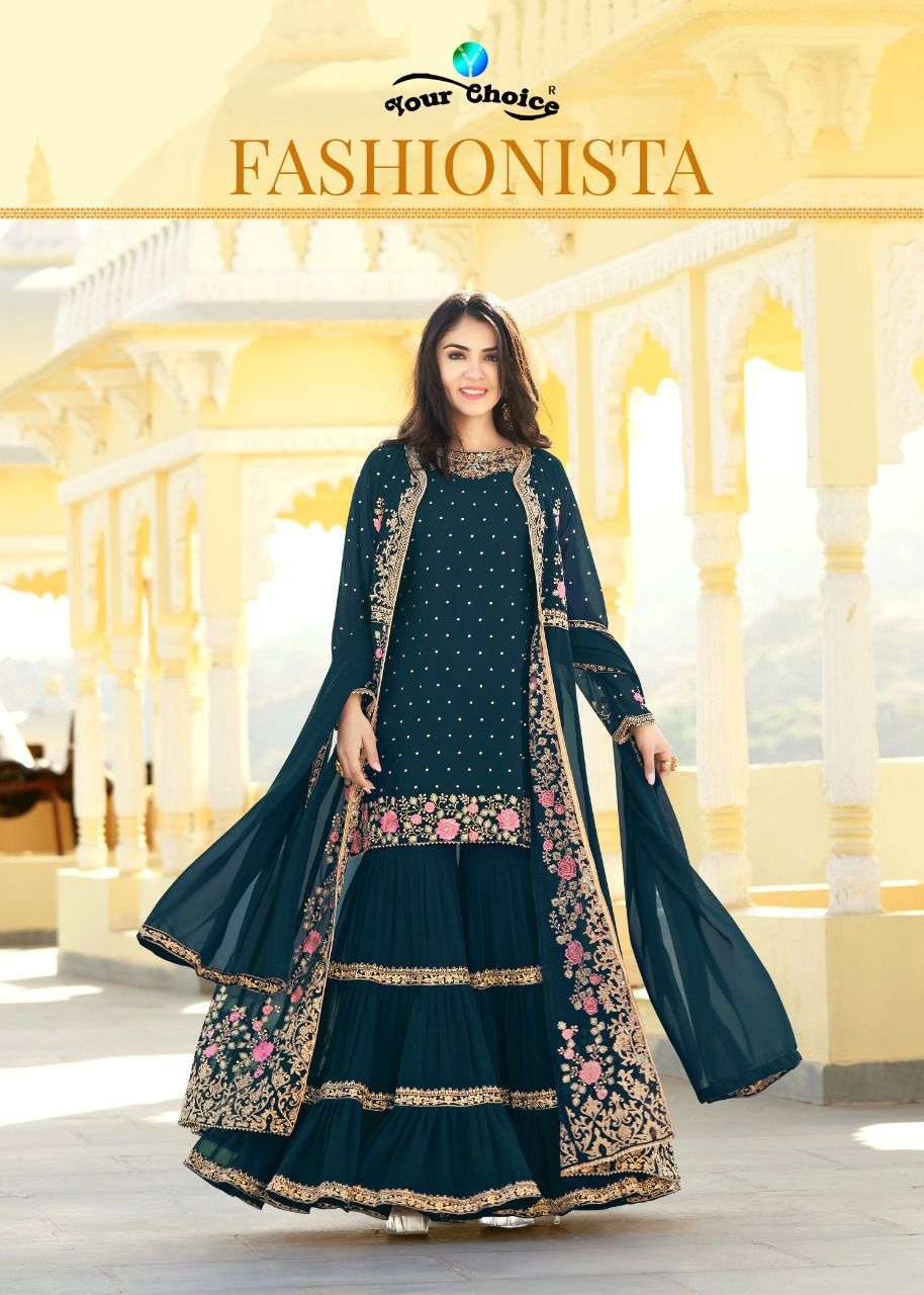 your choice fashionista series 4169-4173 Blooming georgette suit