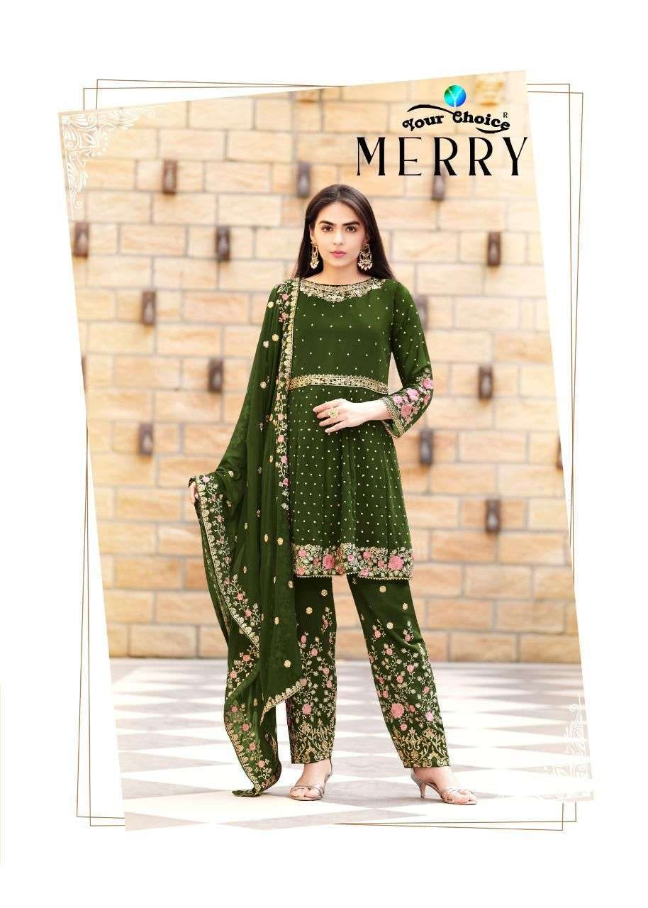 your choice merry series 4099-4104 blooming georgette suit 