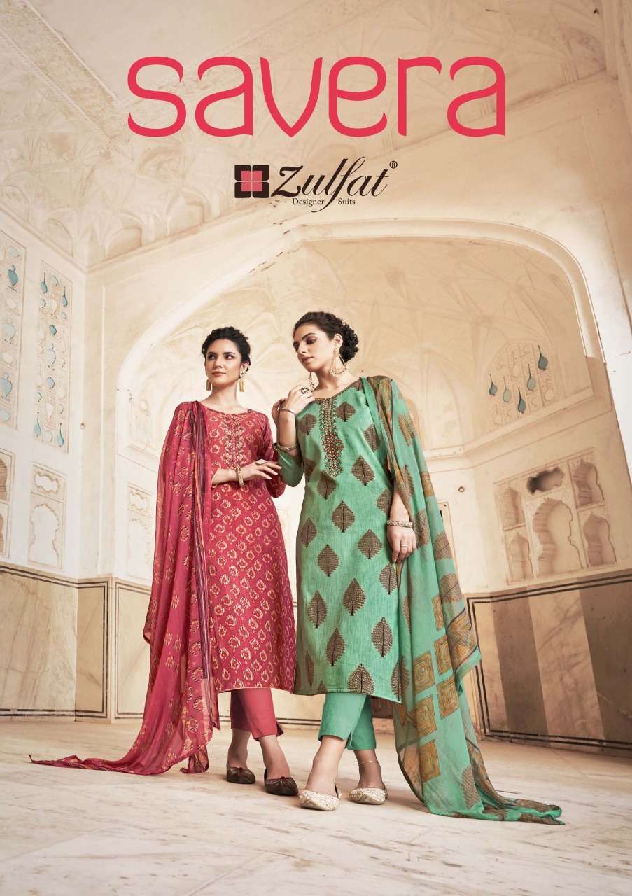 zulfat savera series 396001-396010 pure heavy rayon suit 