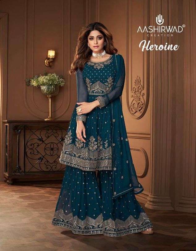 aashirwad heroine series 8694-8697 real georgette suit 