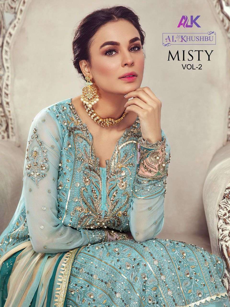 al khushbu misty vol 2 series 2034-2037 georgette suit 