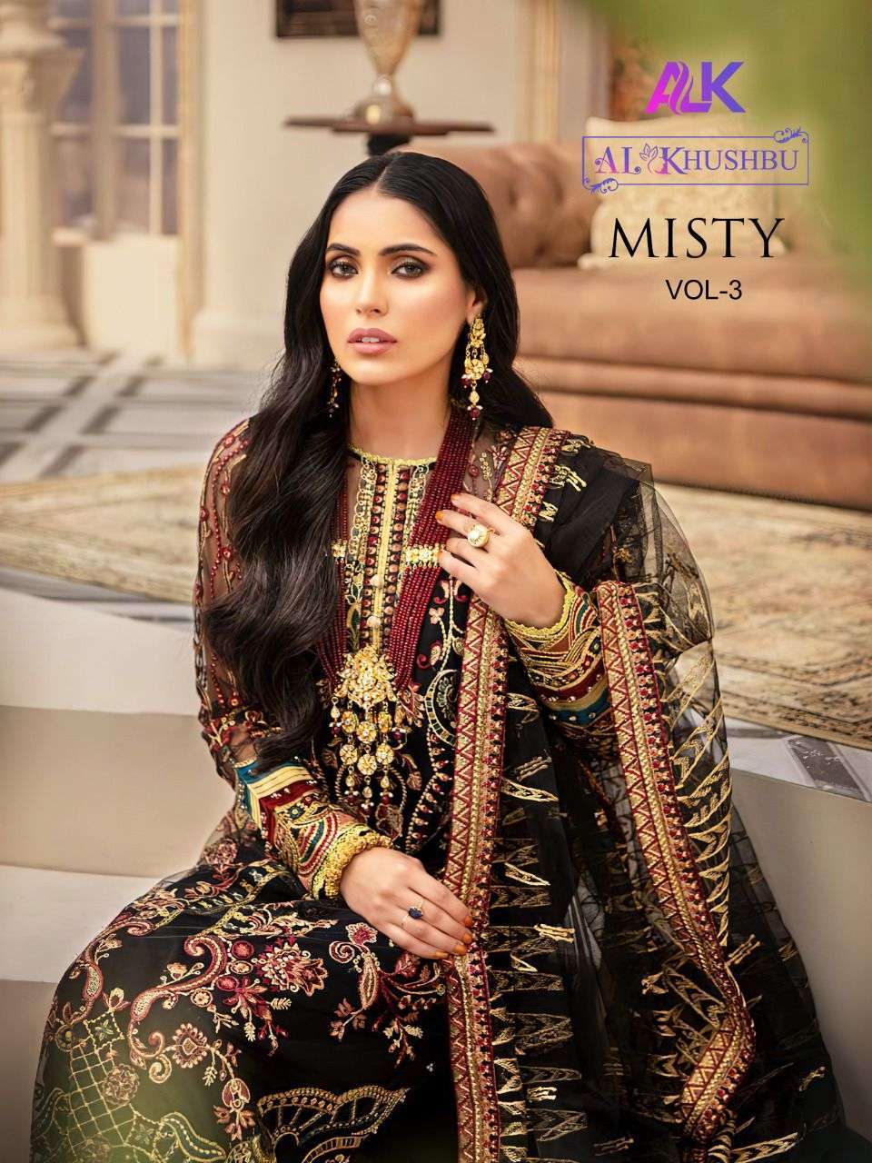 Al khushbu misty vol 3 series 2042-2045 georgette suit 