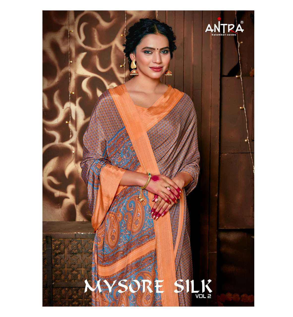 antra mysore silk vol 2 series 82301-82310 kasturi crape saree