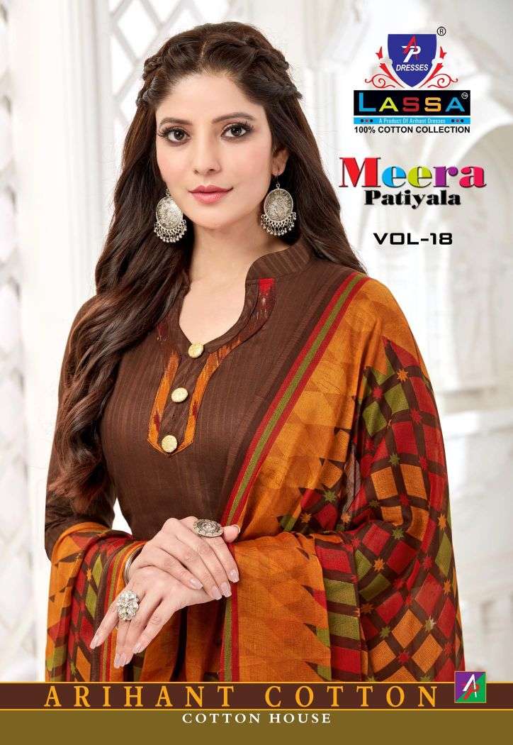 Arihant Lassa Meera Vol-18 series 1801-1810 pure cotton suit 