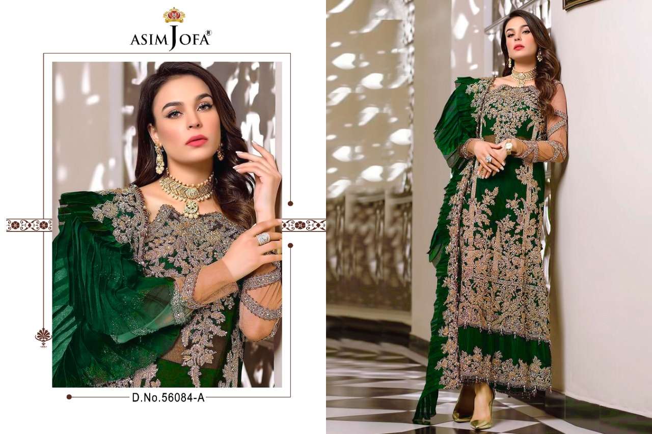 ASIM JOFA 56084 DESIGNER GEORGETTE SUIT 