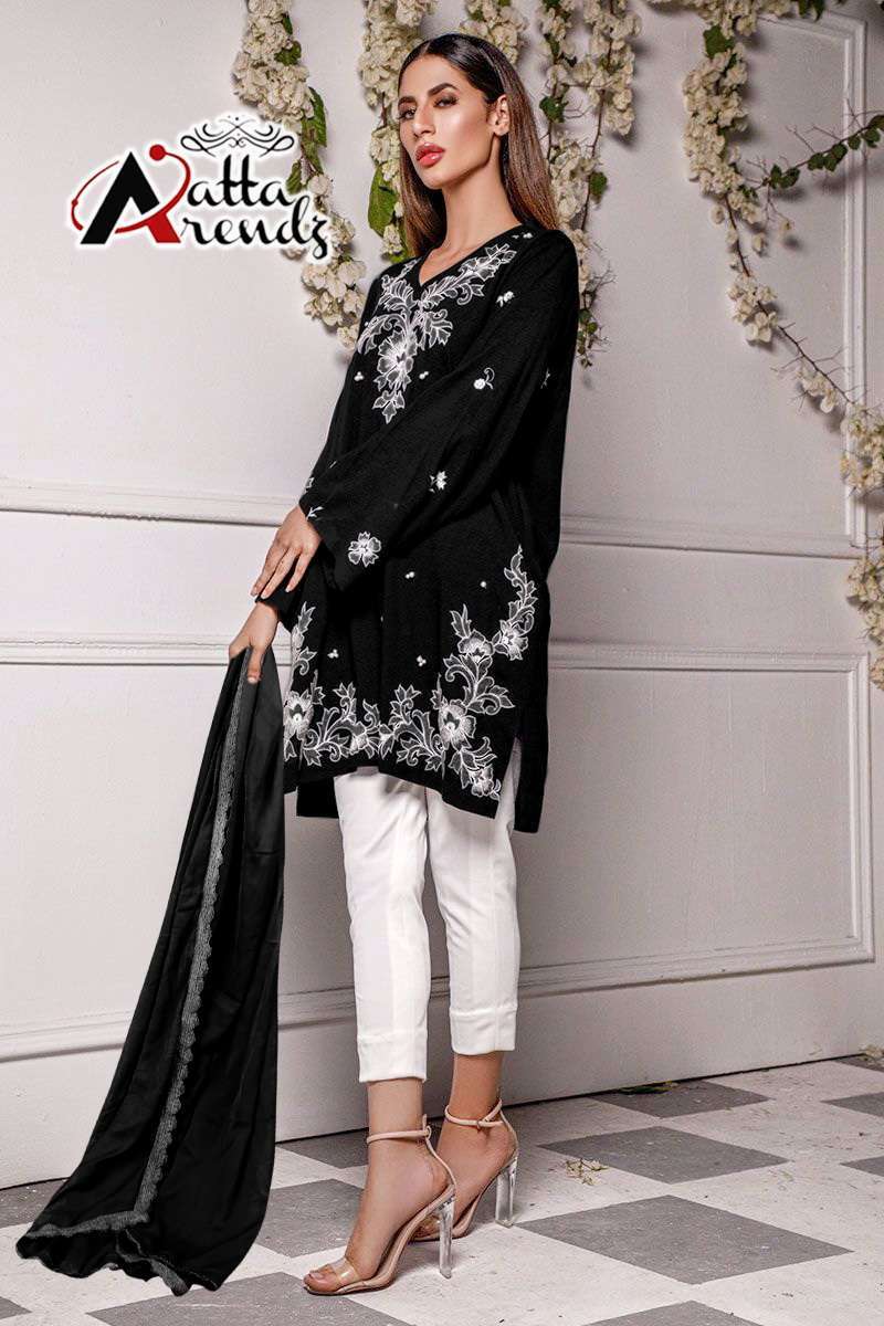 atta trendz d no 2706 pure georgette readymade suit 