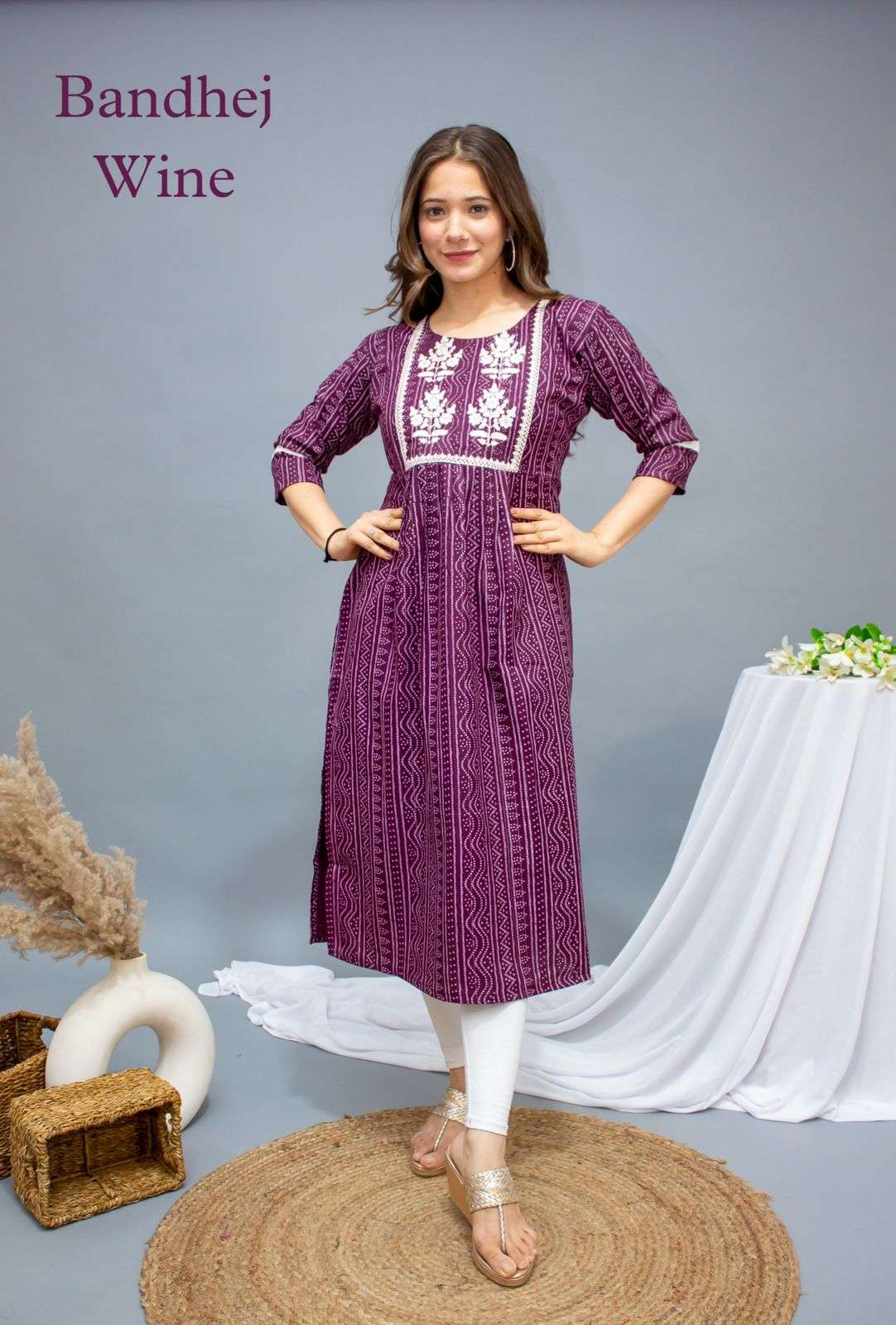 BANDHEJ 3.0 DESIGNER COTTON LINING KURTI 