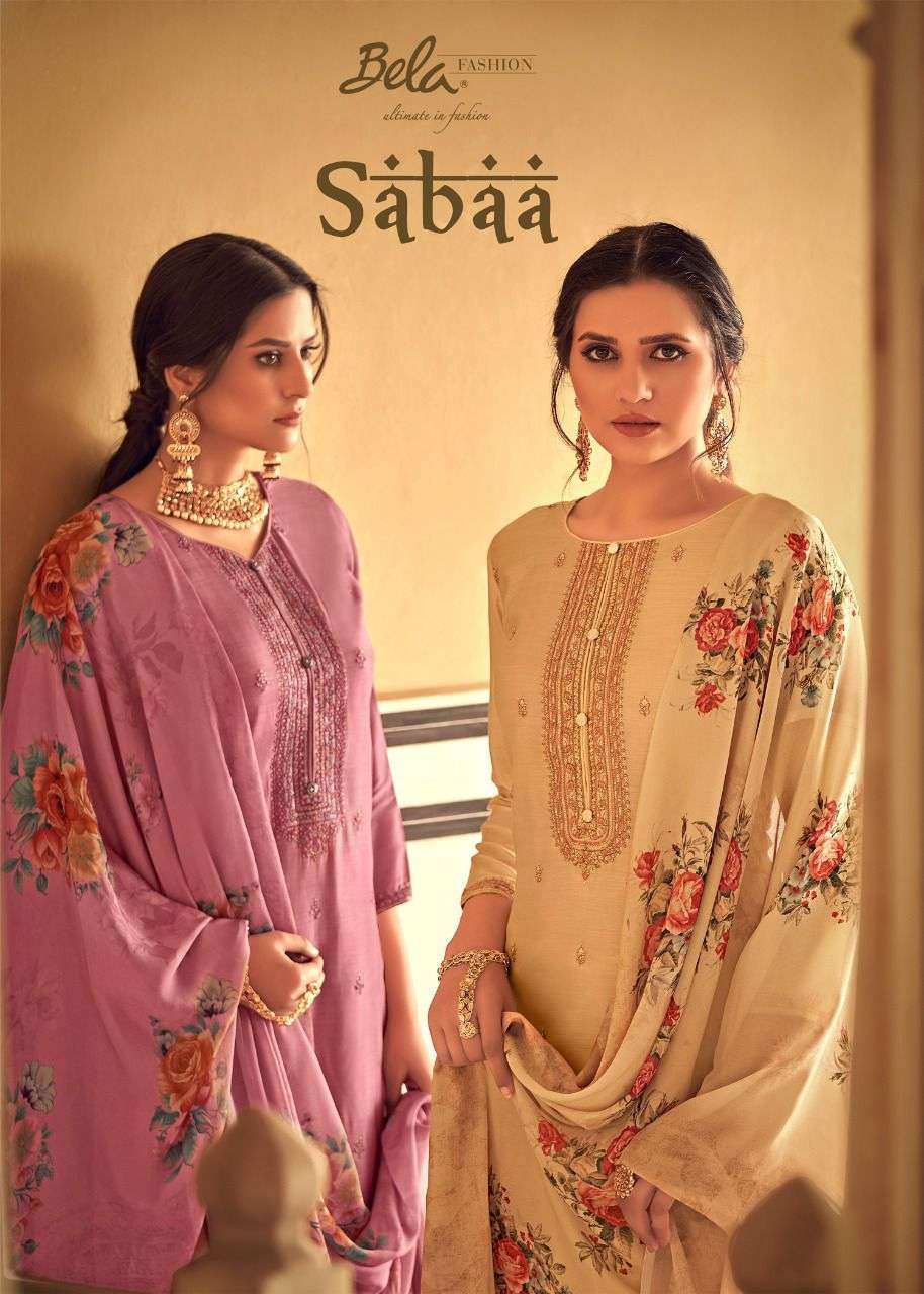 bela fashion sabaa series 3033-3039 cotton silk suit 