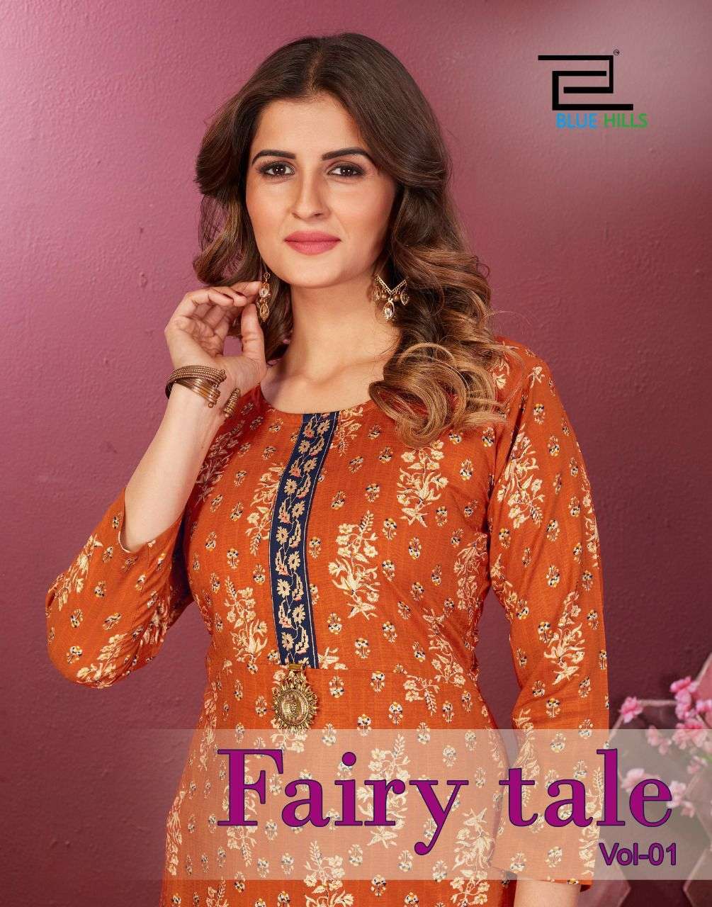 blue hills fairy tale series 1001-1004 14 kg rayon kurti 