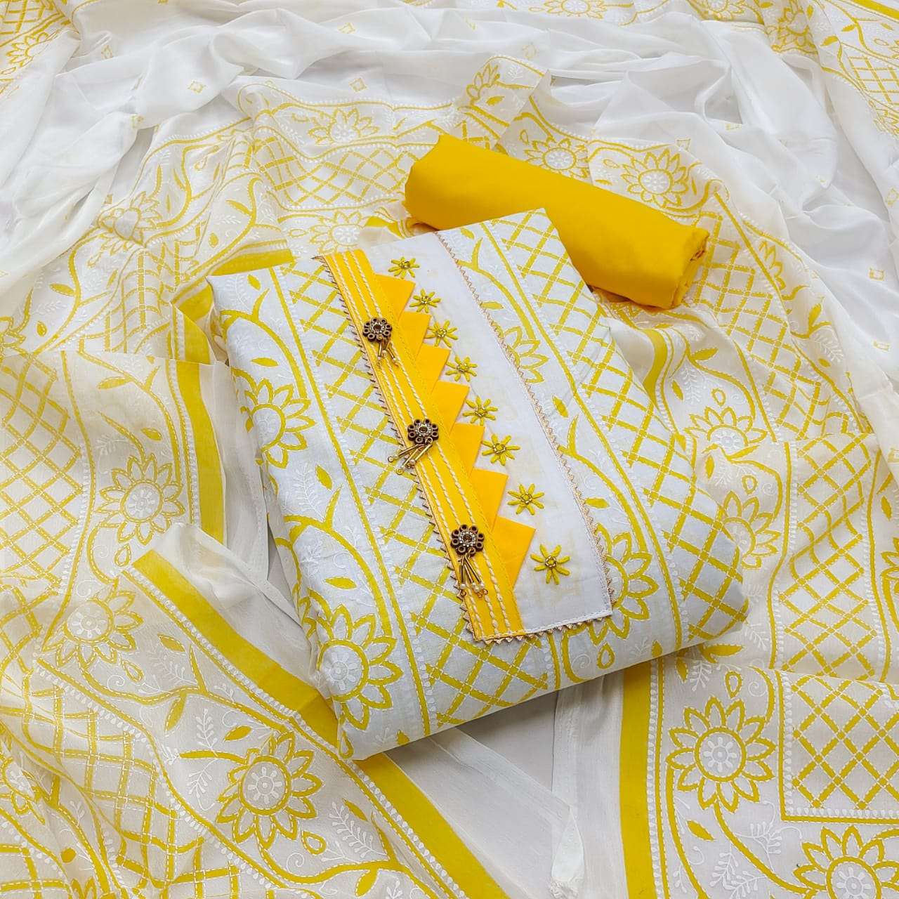 BT-07 DESIGNER PURE COTTON PIGMENT NON CATALOG SUIT 