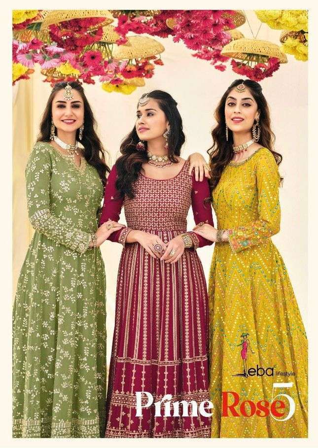 eba lifestyle prime rose vol 5 series 1415-1417 georgette suit 