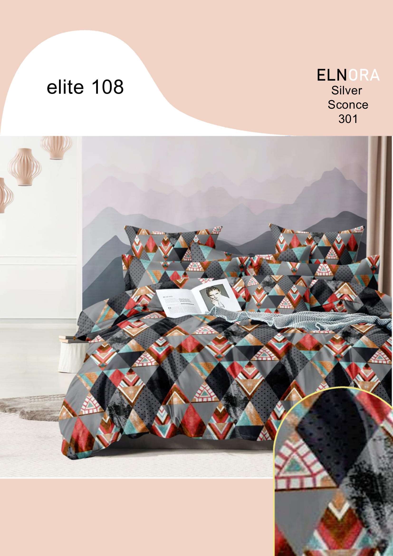 elite micro premium designs double bedsheets with two pillow cover