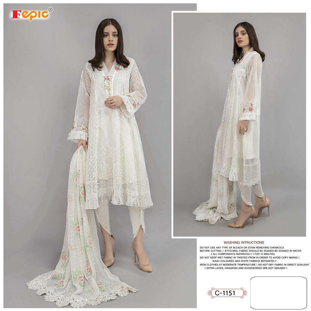 FEPIC 1151-1152 DESIGNER GLAZE COTTON SUIT 