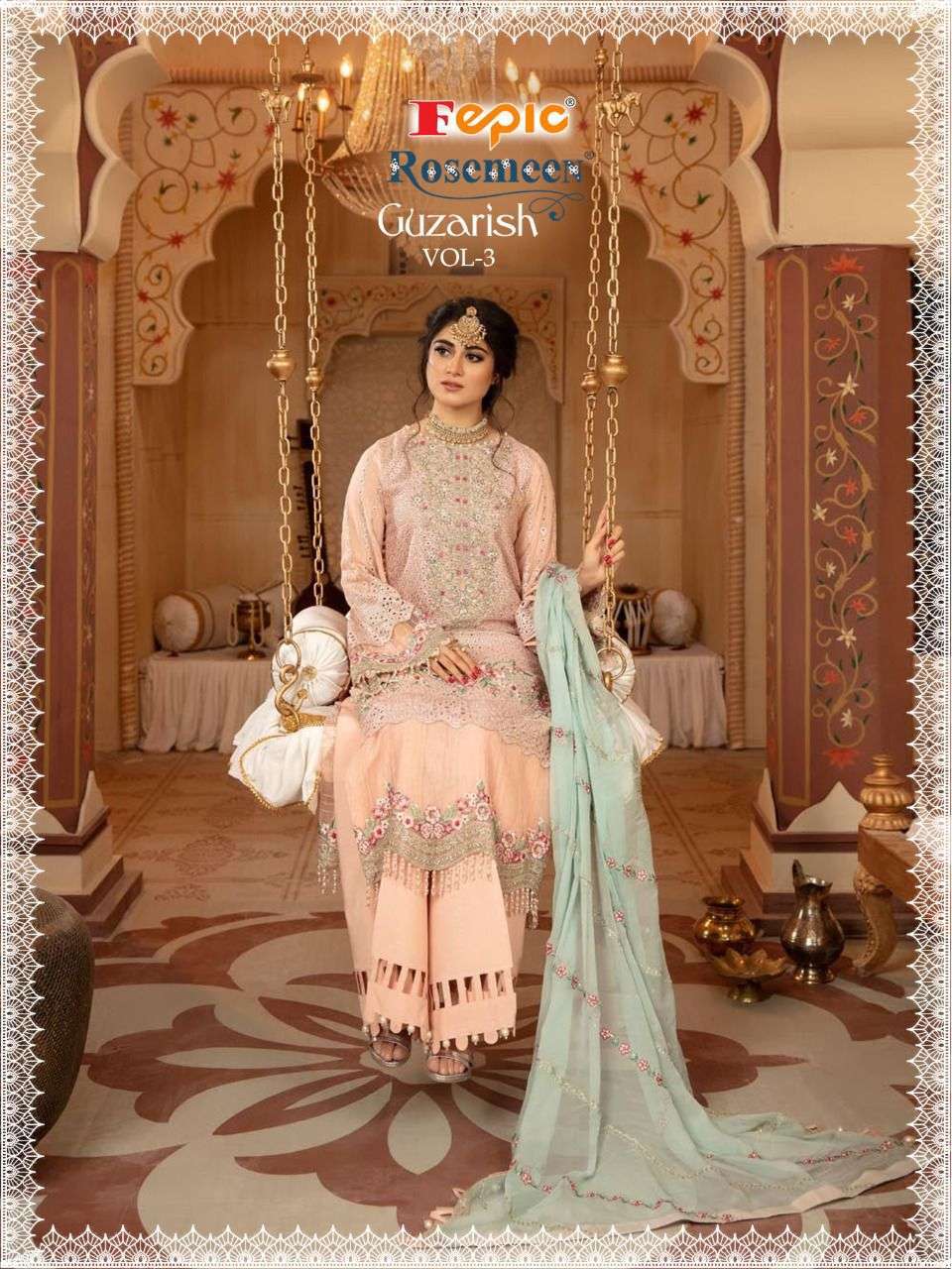 fepic guzarish vol 3 series 91036-91039 faux georgette suit 