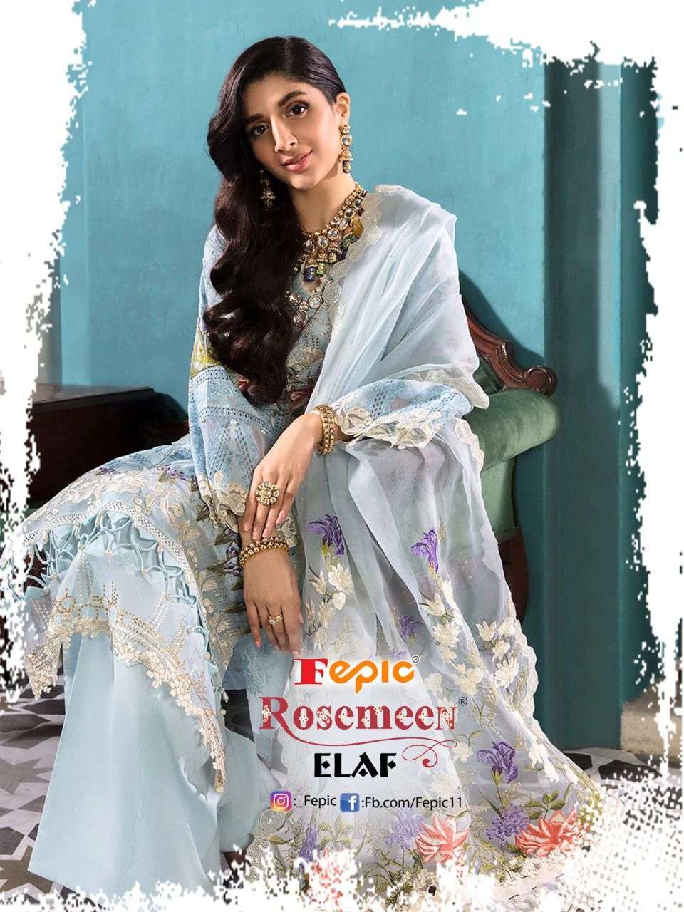 fepic rosemeen elaf series 46016-46020 pure cotton suit 