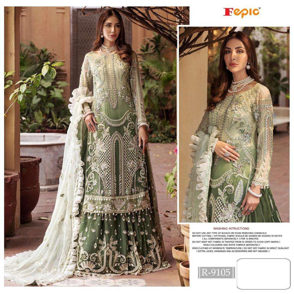 FEPIC ROSEMEEN R-9105 DESIGNER GEORGETTE SUIT 