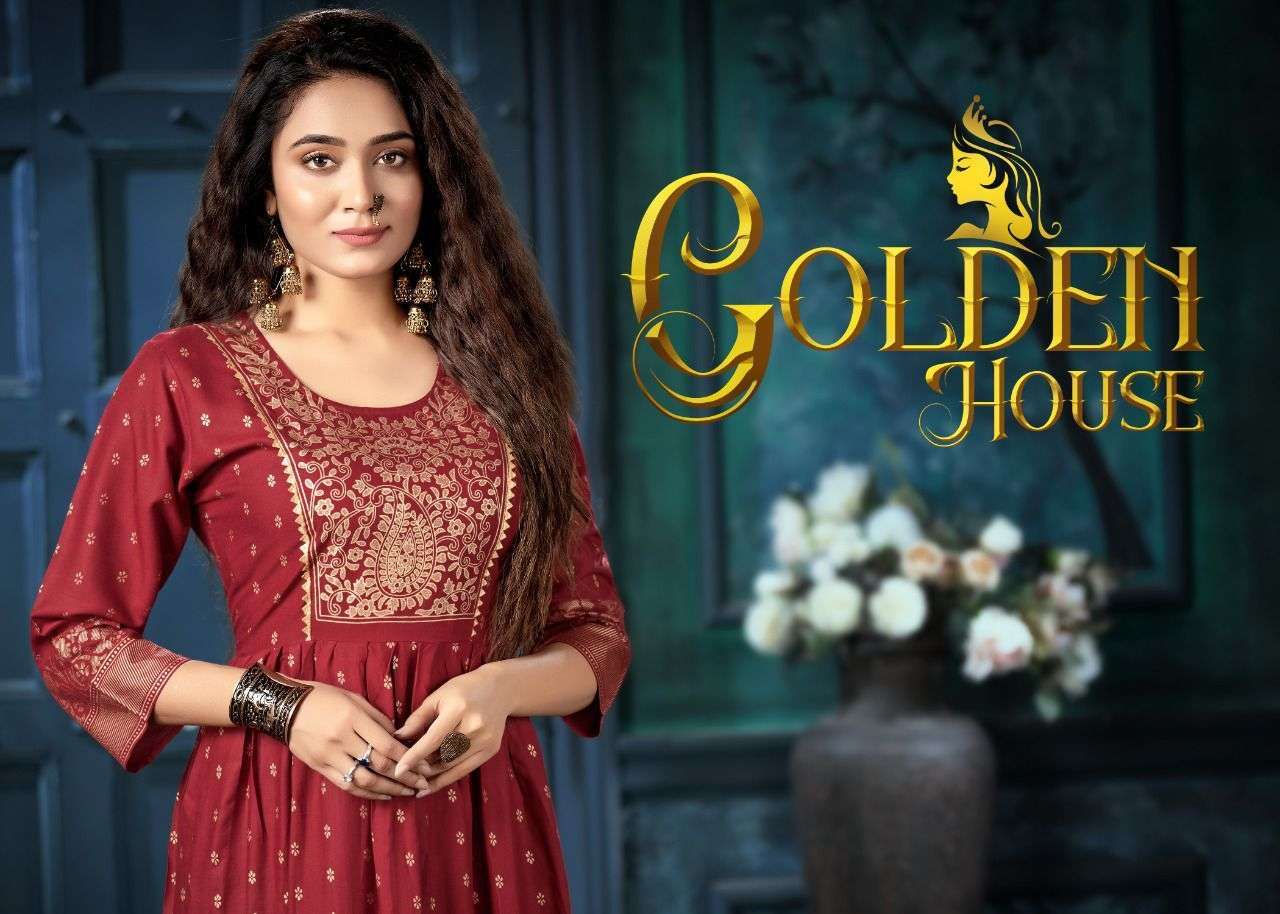 Golden house series 101-106 heavy rayon kurti