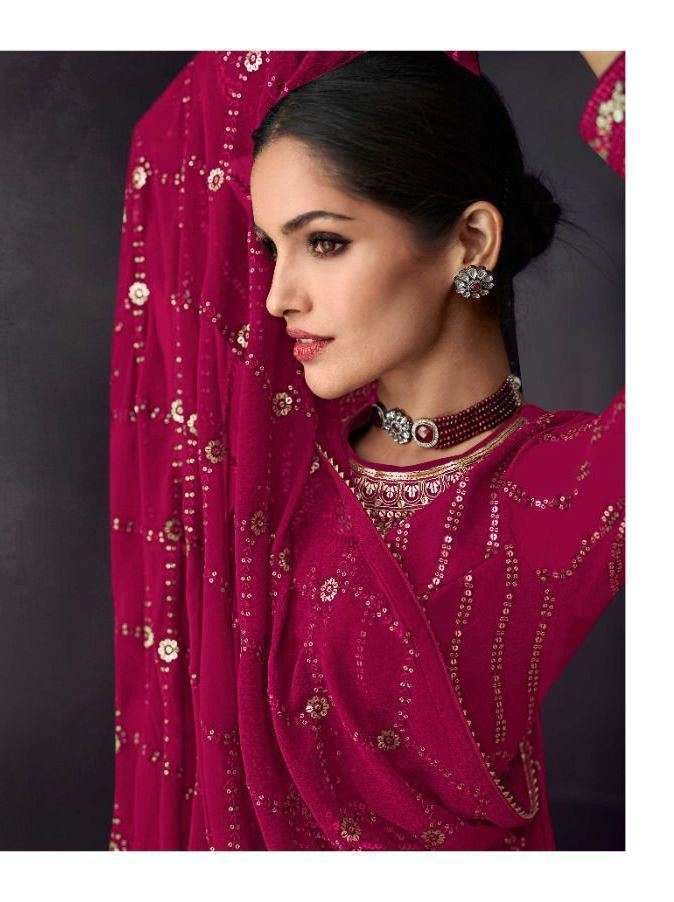 gulkayra glamour series 7019 real georgette suit 