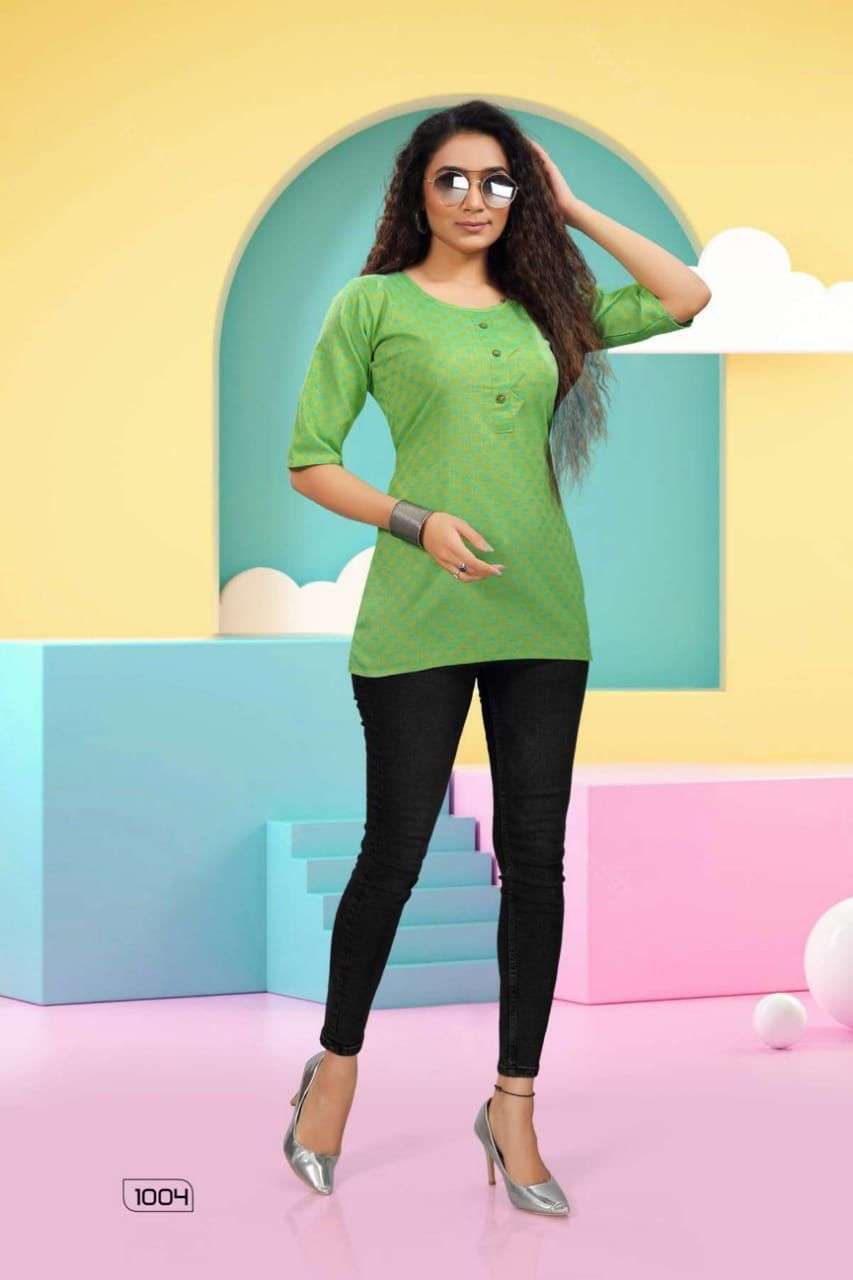 Hickup series 1001-1012 handloom cotton kurti